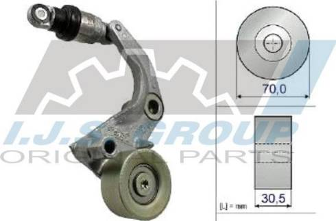 IJS GROUP 93-2472 - Натяжитель, поликлиновый ремень autosila-amz.com