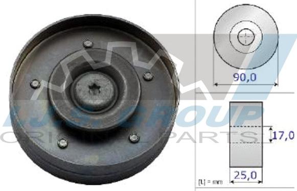 IJS GROUP 93-2158 - Ролик, поликлиновый ремень autosila-amz.com