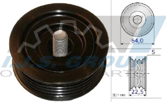 IJS GROUP 93-2134 - Ролик, поликлиновый ремень autosila-amz.com