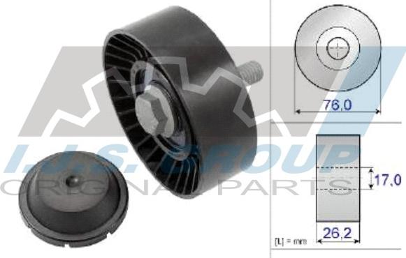 IJS GROUP 93-2132 - Ролик, поликлиновый ремень autosila-amz.com