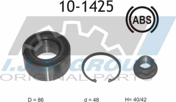 IJS GROUP 10-1425 - Комплект подшипника ступицы колеса autosila-amz.com