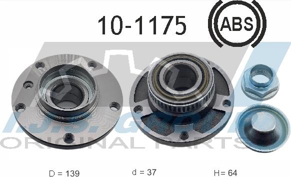 IJS GROUP 10-1175 - Комплект подшипника ступицы колеса autosila-amz.com