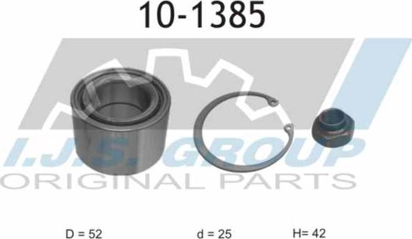 IJS GROUP 10-1385 - Комплект подшипника ступицы колеса autosila-amz.com