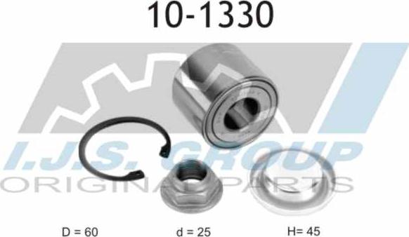 IJS GROUP 10-1330 - Комплект подшипника ступицы колеса autosila-amz.com