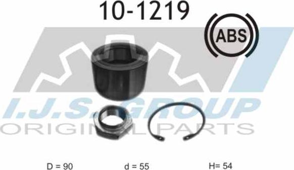 IJS GROUP 10-1219 - Комплект подшипника ступицы колеса autosila-amz.com