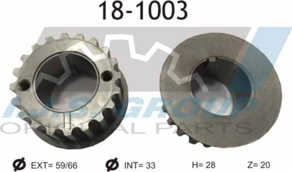 IJS GROUP 18-1003 - Шестерня, коленчатый вал autosila-amz.com