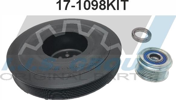 IJS GROUP 17-1098KIT - Шкив коленчатого вала autosila-amz.com