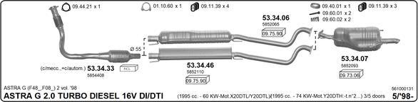 Imasaf 561000131 - Система выпуска ОГ autosila-amz.com