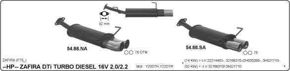 Imasaf 561000394 - Система глушителя для спортивного автомобиля autosila-amz.com