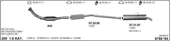 Imasaf 563000079 - Система выпуска ОГ autosila-amz.com