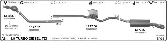 Imasaf 504000062 - Система выпуска ОГ autosila-amz.com