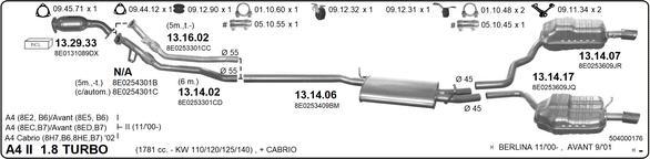 Imasaf 504000176 - Система выпуска ОГ autosila-amz.com