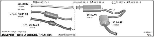 Imasaf 514000267 - Система выпуска ОГ autosila-amz.com