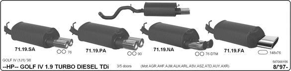 Imasaf 587000156 - Система глушителя для спортивного автомобиля autosila-amz.com