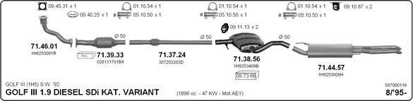 Imasaf 587000119 - Система выпуска ОГ autosila-amz.com