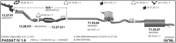 Imasaf 587000259 - Система выпуска ОГ autosila-amz.com