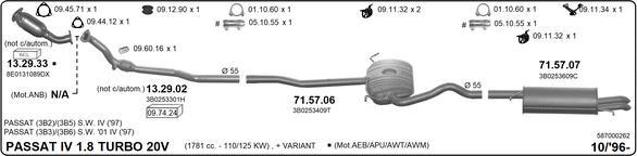 Imasaf 587000262 - Система выпуска ОГ autosila-amz.com