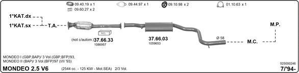 Imasaf 525000246 - Система выпуска ОГ autosila-amz.com