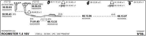 Imasaf 575000067 - Система выпуска ОГ autosila-amz.com