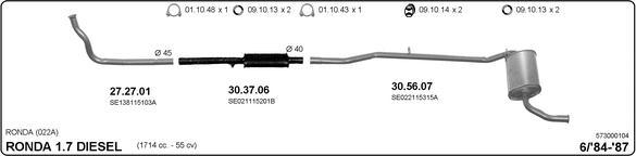 Imasaf 573000104 - Система выпуска ОГ autosila-amz.com