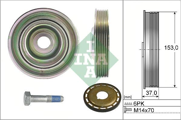 INA 544 0097 21 - Шкив коленчатого вала autosila-amz.com