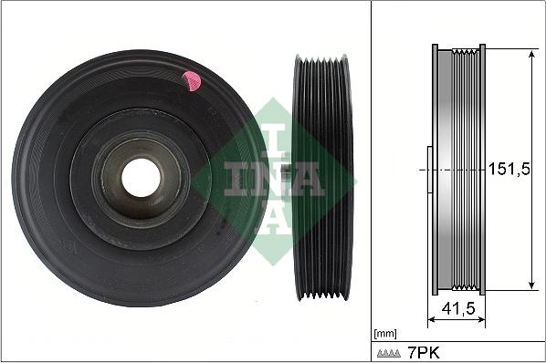 INA 544 0088 10 - 7845-10029#DA TORS. VIBR. DAMPER!IT t8483502000 Гасители колебаний коленчатого вала \ autosila-amz.com