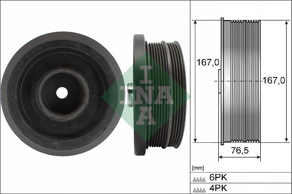 INA 544 0082 10 - Шкив коленчатого вала autosila-amz.com