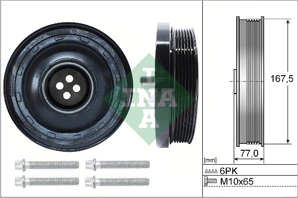 INA 544 0137 20 - Шкив коленчатого вала autosila-amz.com