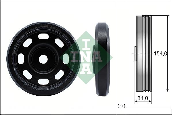 INA 544 0170 10 - Шкив коленчатого вала autosila-amz.com