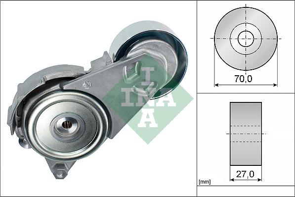 INA 534 0408 10 - Натяжитель, поликлиновый ремень autosila-amz.com