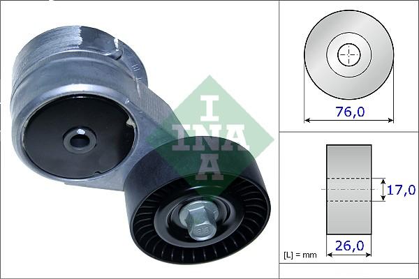 INA 534 0417 10 - Натяжитель, поликлиновый ремень autosila-amz.com