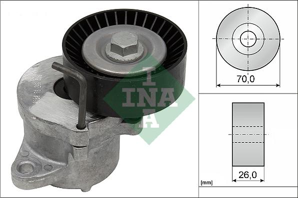 INA 534 0439 10 - Натяжитель, поликлиновый ремень autosila-amz.com