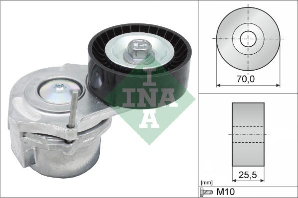 INA 534 0438 10 - Натяжитель, поликлиновый ремень autosila-amz.com