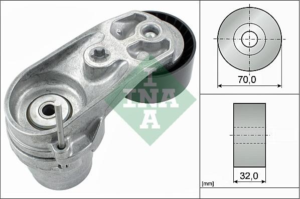 INA 534 0433 10 - Натяжитель, поликлиновый ремень autosila-amz.com