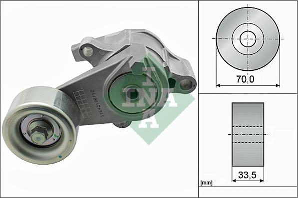 INA 534 0566 10 - Натяжитель, поликлиновый ремень autosila-amz.com