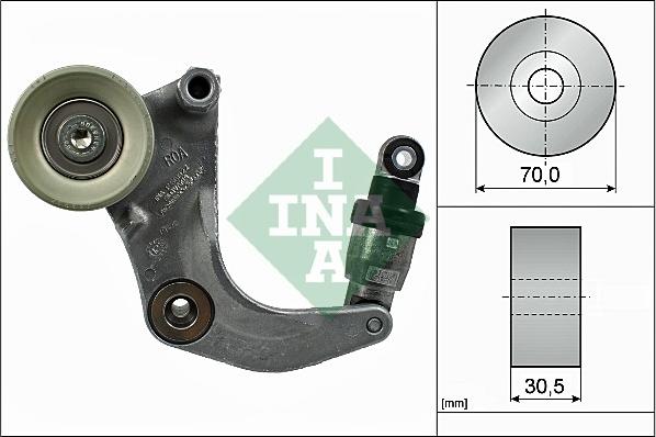 INA 534 0534 10 - Натяжитель, поликлиновый ремень autosila-amz.com