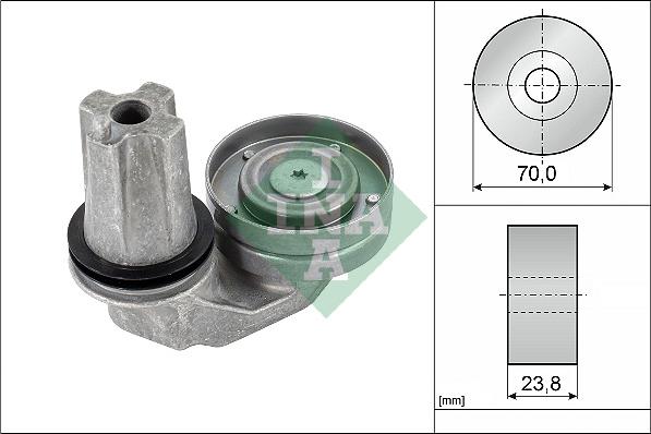 INA 534 0635 10 - Натяжитель, поликлиновый ремень autosila-amz.com