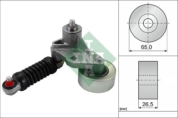 INA 534 0037 10 - Натяжитель, поликлиновый ремень autosila-amz.com