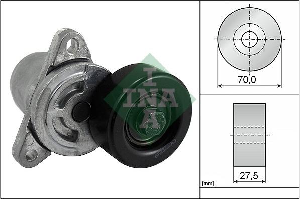 INA 534 0306 10 - Натяжитель, поликлиновый ремень autosila-amz.com