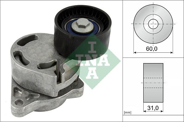 INA 534 0317 10 - Натяжитель, поликлиновый ремень autosila-amz.com