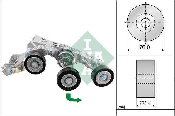 INA 534 0338 10 - Натяжитель, поликлиновый ремень autosila-amz.com