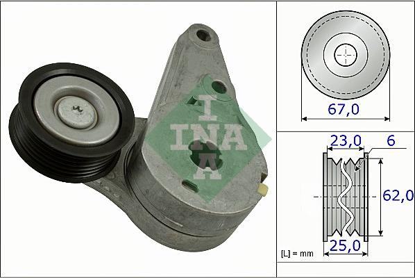 INA 534 0373 10 - Натяжитель, поликлиновый ремень autosila-amz.com