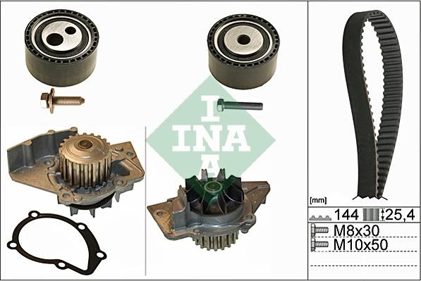 INA 530 0474 30 - Комплект ГРМ с помпой autosila-amz.com