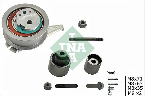 INA 530 0650 09 - Комплект роликов, зубчатый ремень ГРМ autosila-amz.com