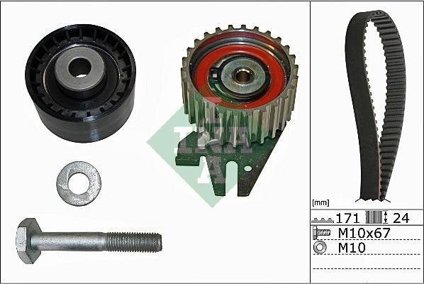 INA 530 0606 10 - Комплект зубчатого ремня ГРМ autosila-amz.com