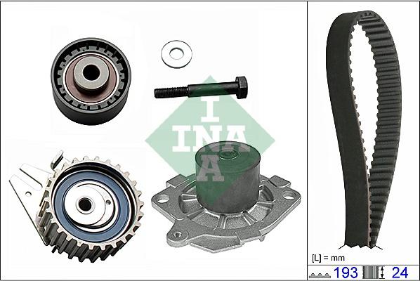 INA 530 0623 30 - Водяной насос + комплект зубчатого ремня ГРМ autosila-amz.com