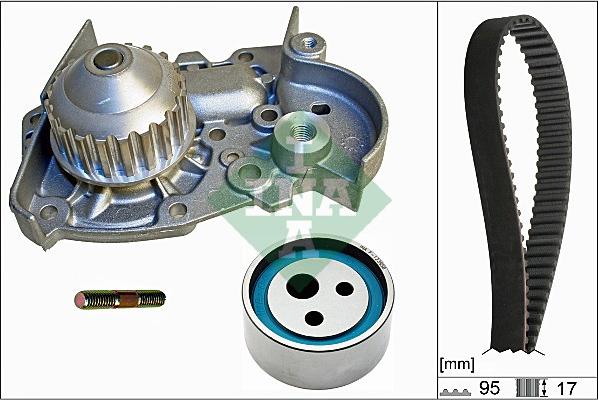 INA 530 0018 31 - Водяной насос + комплект зубчатого ремня ГРМ autosila-amz.com