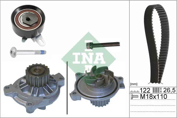 INA 530 0175 31 - Водяной насос + комплект зубчатого ремня ГРМ autosila-amz.com