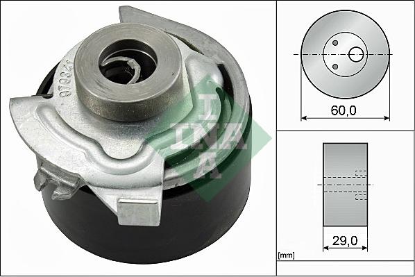 INA 531 0627 30 - Натяжной ролик, зубчатый ремень ГРМ autosila-amz.com