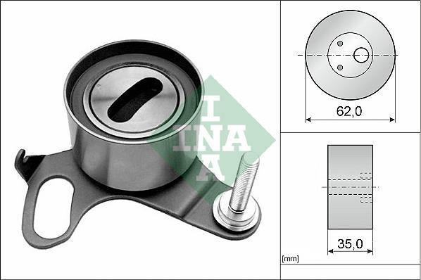 INA 531 0191 20 - Натяжной ролик, зубчатый ремень ГРМ autosila-amz.com